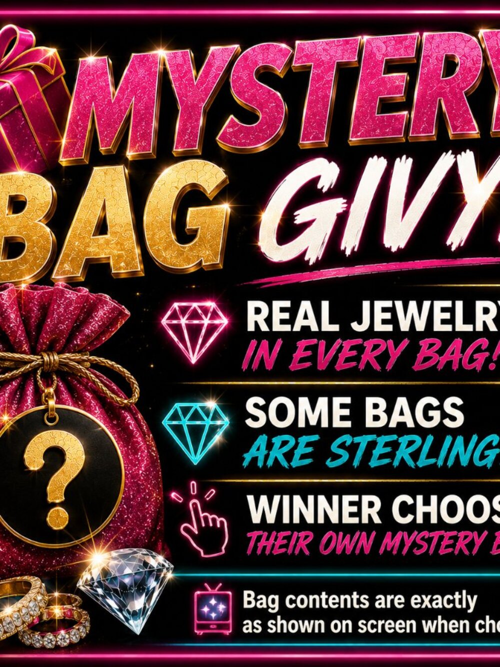 Mystrey Bag Givy Win Sterling!